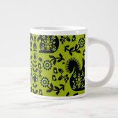 Squirrel Scandinavian Folk Art Grote Koffiekop (Rechts)