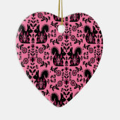 Squirrel Scandinavian Folk Art Keramisch Ornament (Rechts)