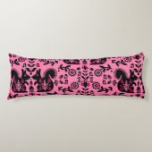 Squirrel Scandinavian Folk Art Lichaamskussen (Voorkant)