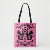 Squirrel Scandinavian Folk Art Tote Bag (Voorkant)