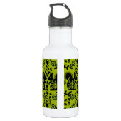 Squirrel Scandinavian Folk Art Waterfles (Achterkant)