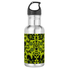 Squirrel Scandinavian Folk Art Waterfles