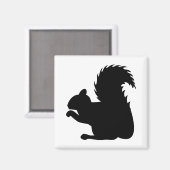 Squirrel Silhouette Magneet (Voorkant / Achterkant)