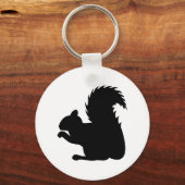 Squirrel Silhouette Sleutelhanger (Voorkant)