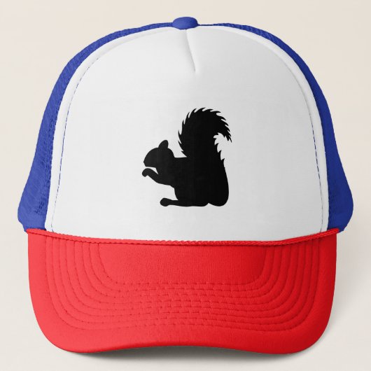 Squirrel Silhouette Trucker Pet (Voorkant)