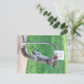 Squirrel Slam Dunk Briefkaart (Staand voorkant)