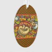 SQUIRREL SLAPING ONDER AUTUMN LEAVES, SEASONAL ORNAMENT (voorkant)