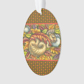 SQUIRREL SLAPING ONDER AUTUMN LEAVES, SEASONAL ORNAMENT (voorkant)
