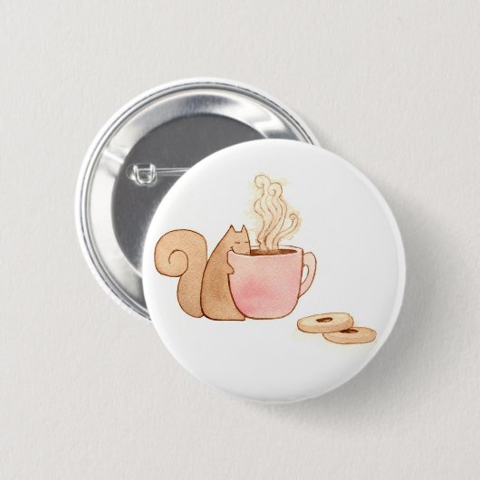 Squirrel Snack Button (Voorkant /achterkant)