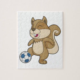 Squirrel Soccer player Soccer Legpuzzel