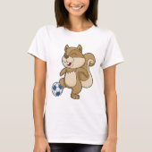Squirrel Soccer player Soccer T-shirt (Voorkant)