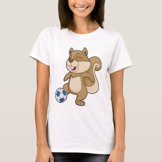 Squirrel Soccer player Soccer T-shirt (Voorkant)