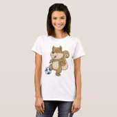 Squirrel Soccer player Soccer T-shirt (Voorkant volledig)