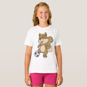 Squirrel Soccer player Soccer T-shirt (Voorkant volledig)