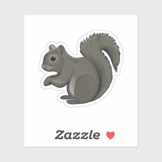Squirrel Squirrel Whisperer Lover Retro Graphic. P Sticker (Vel)