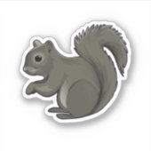Squirrel Squirrel Whisperer Lover Retro Graphic. P Sticker (Voorkant)