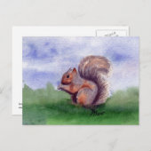 Squirrel Study Briefkaart (Voorkant / Achterkant)