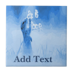 Squirrel Tile, Dutch Kijk, personaliseren Tegeltje