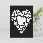 Squirrel Valentine Day Gift for Him Her Love Heart Feestdagenkaart (Staand voorkant)