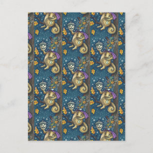 SQUIRREL VAN SLAAPHOLLOW & ACORN, FUNNY HALLOWEEN BRIEFKAART