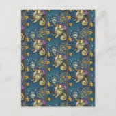 SQUIRREL VAN SLAAPHOLLOW & ACORN, FUNNY HALLOWEEN BRIEFKAART (Voorkant)