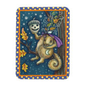 SQUIRREL VAN SLAAPHOLLOW & ACORN, FUNNY HALLOWEEN MAGNEET (Verticaal)