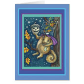SQUIRREL VAN SLAAPHOLLOW, FUNNY HALLOWEEN-KAART (Voorkant)