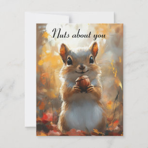 Squirrel Verliefd Op Jou Persoonlijke Valentijnkaa Feestdagenkaart