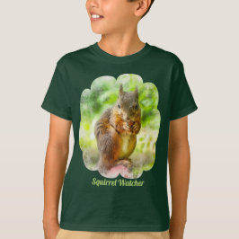 Squirrel Watcher Animal Painting Artwork Kinderen T-shirt