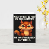Squirrel When You Fart So Hard You Need Chapstick  Kaart (Gele Bloem)