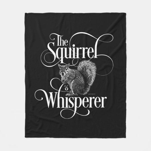 Squirrel Whisperer - grappige eekhoorn Fleece Deken (Voorkant)
