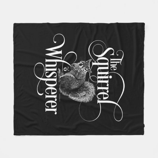Squirrel Whisperer - grappige eekhoorn Fleece Deken (Voorkant (Horizontaal))