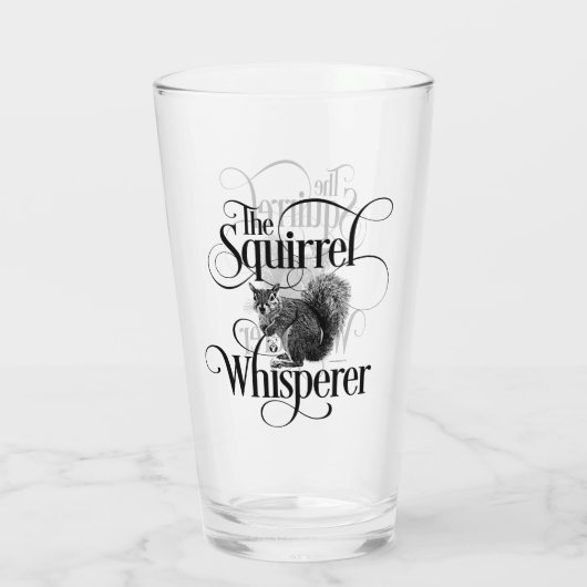 Squirrel Whisperer - grappige eekhoorn Glas (Achterkant)