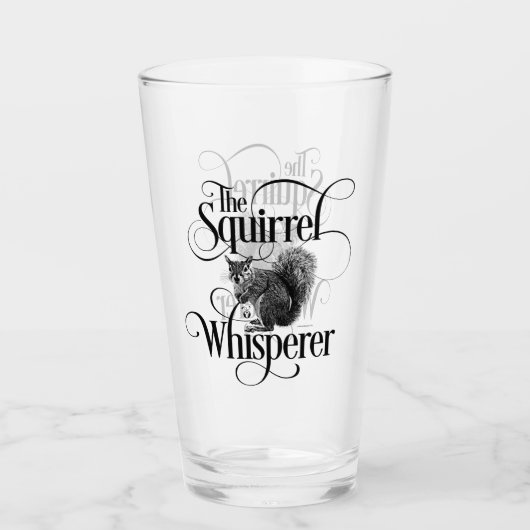 Squirrel Whisperer - grappige eekhoorn Glas (Voorkant)
