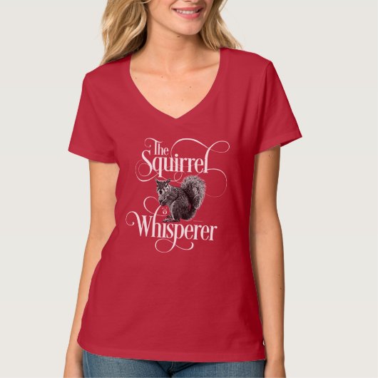 Squirrel Whisperer - grappige eekhoorn met T-Shirt (Voorkant)
