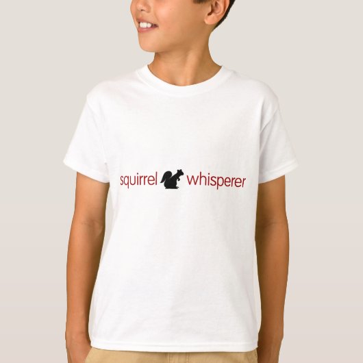 Squirrel Whisperer Kinder Shirt (Voorkant)