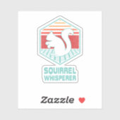Squirrel Whisperer Retro  80s stijl. Perfec Sticker (Vel)