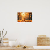 Squirrel Wild Animal Loving Portrait  Poster (Keuken)