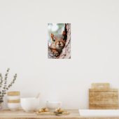 Squirrel Wild Animal Loving Portrait  Poster (Keuken)