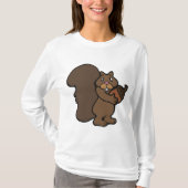Squirrel with Acorn Cute Woodland Animal T-shirt (Voorkant)