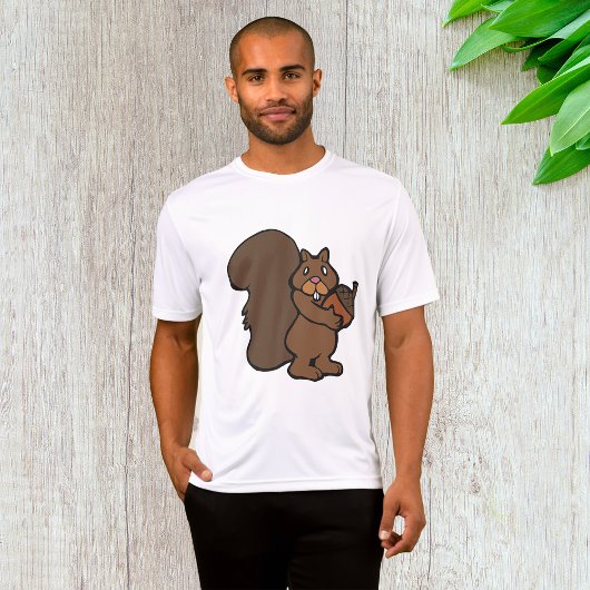 Squirrel with Acorn Cute Woodland Animal T-shirt