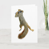 Squirrel with Cell Phone Kaart (Voorkant)