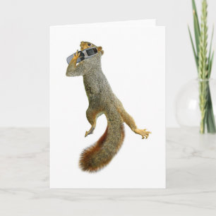 Squirrel with Cell Phone Kaart
