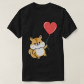 Squirrel With Heart Balloon Valentines Day Squirre T-shirt (Design voorkant)