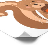 Squirrel Woodland Animal Nursery Wall Art Print (Hoek)