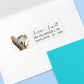 Squirrel Woodland Script-adres Etiket