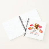 Squirrel Woodland Waterverf Baby shower Notitieboek (Binnen)