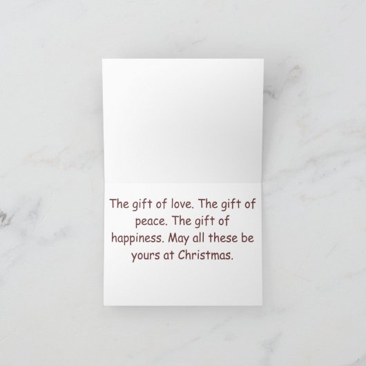 SquirrelChristmas Feestdagen Kaart (Binnen)