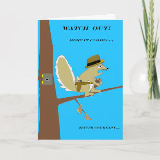 SQUIRRELLY -- De Kaart van de verjaardag