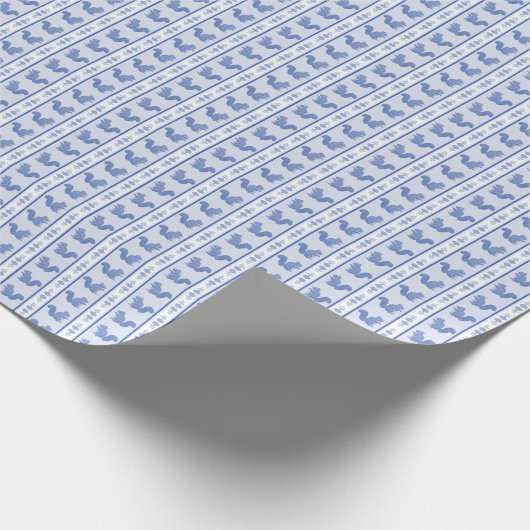 Squirrels and Hydrangeas  Cadeaupapier (Hoek)